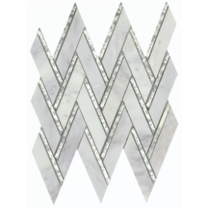 Winter Chevron - mixed tile